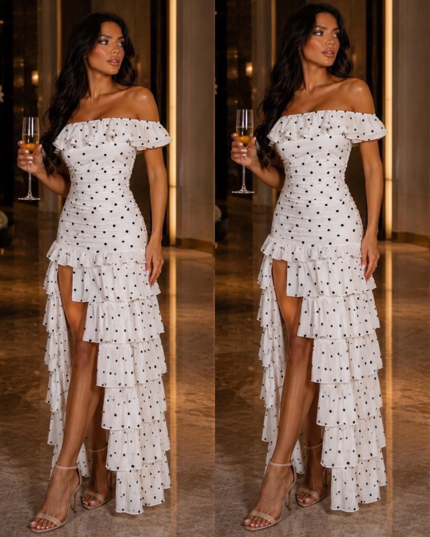 VESTIDO POLKA CAPAS