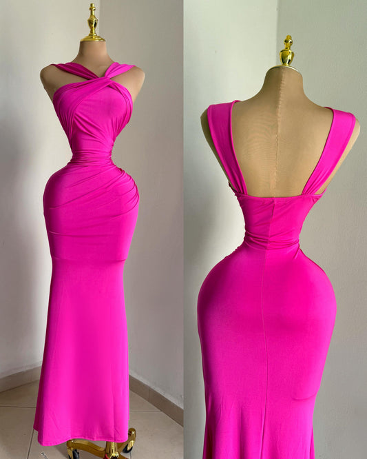 VESTIDO GEMINA ROSA