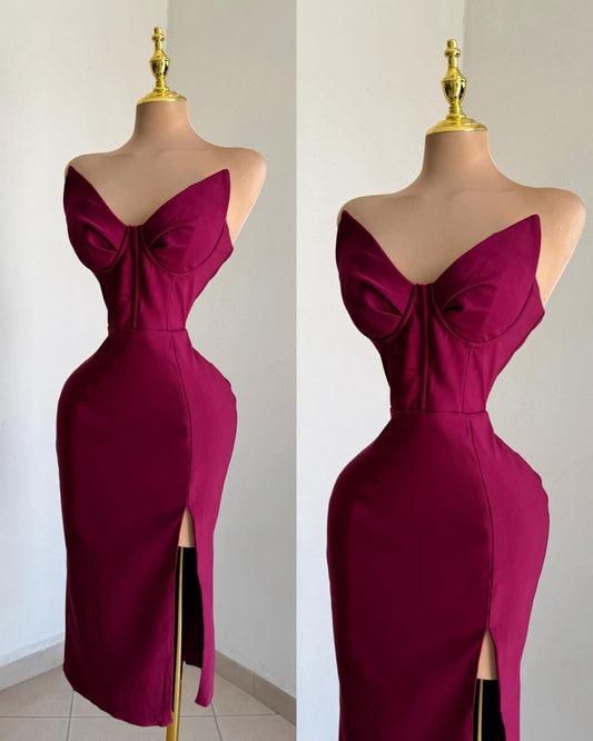 VESTIDO ELINA VINO