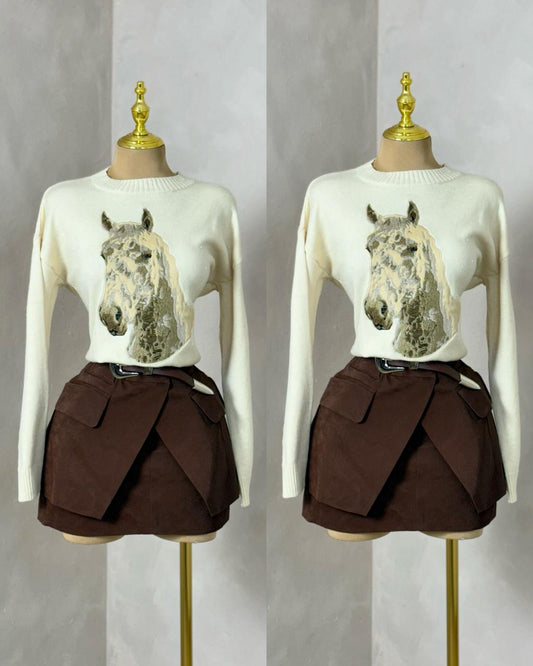 SUÉTER CABALLO BEIGE
