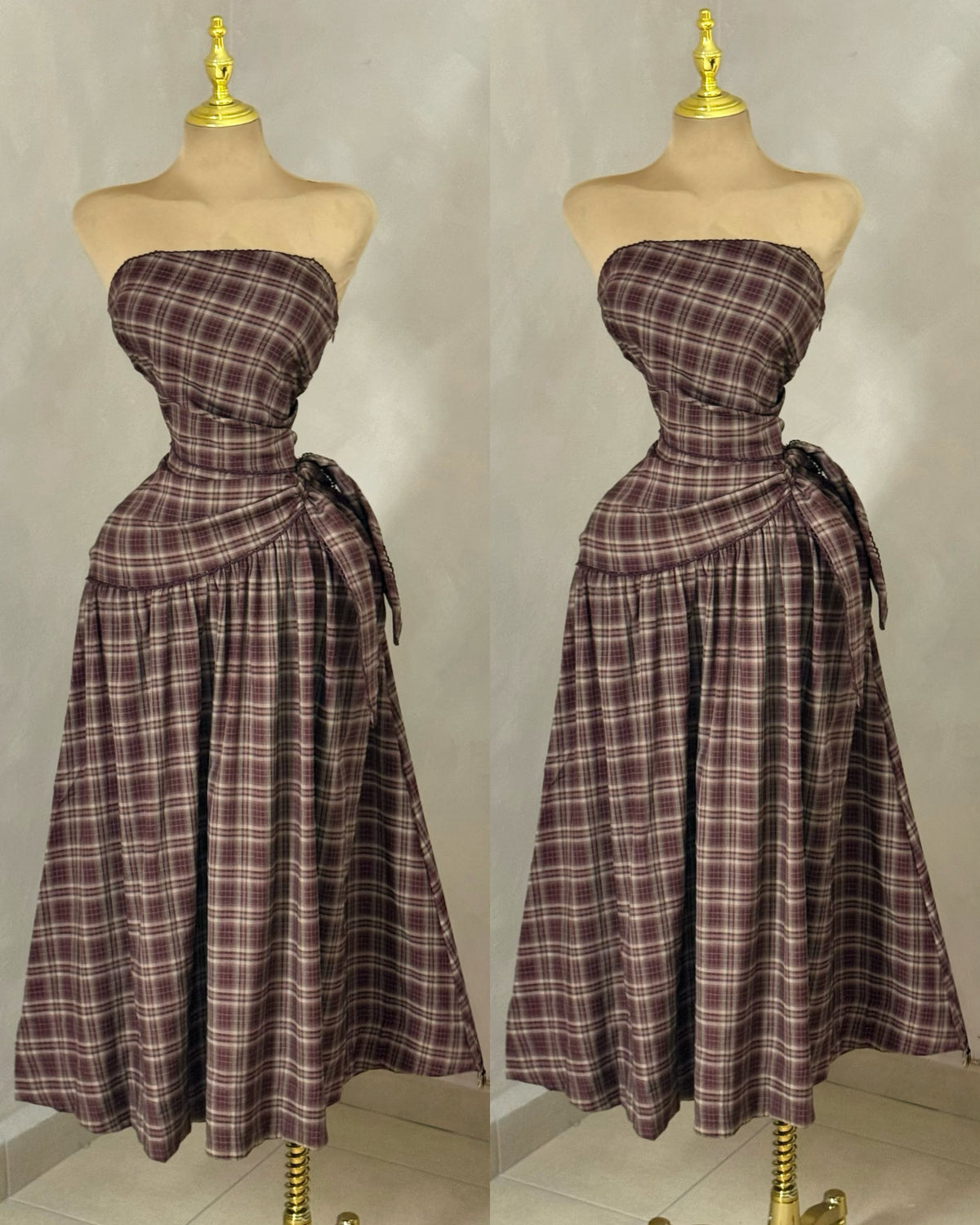 VESTIDO CUADROS