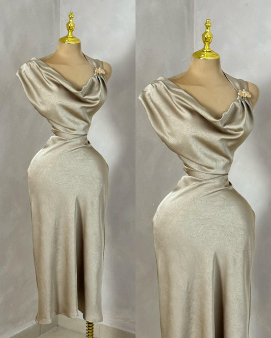 VESTIDO ALINAÉ CHAMPAGE