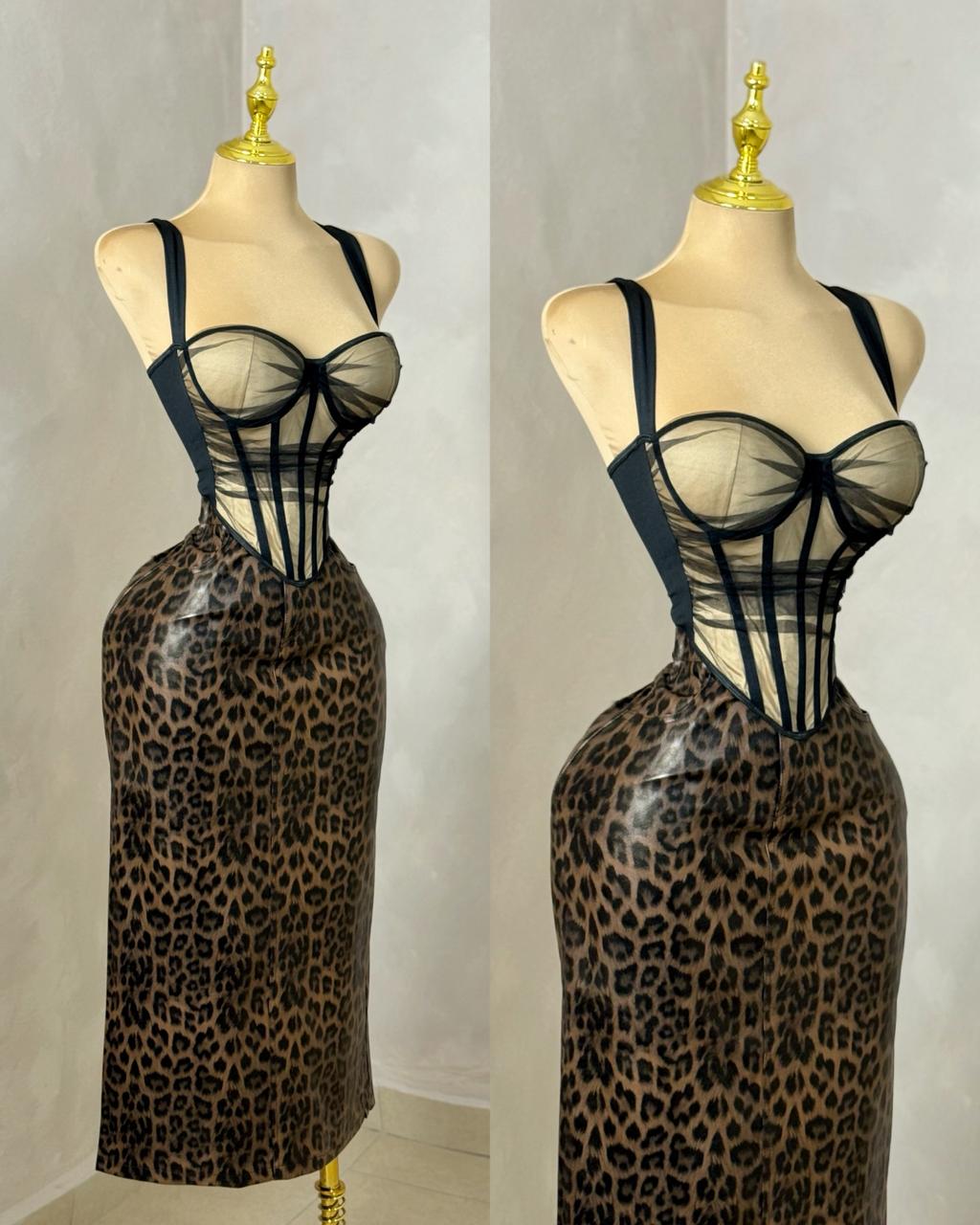 FALDA VINIPIEL PRINT